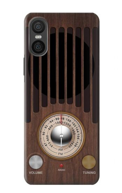 W3935 FM AM Radio Tuner Graphic Hard Case and Leather Flip Case For Sony Xperia 10 VI