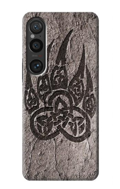 W3832 Viking Norse Bear Paw Berserkers Rock Hard Case and Leather Flip Case For Sony Xperia 1 VI