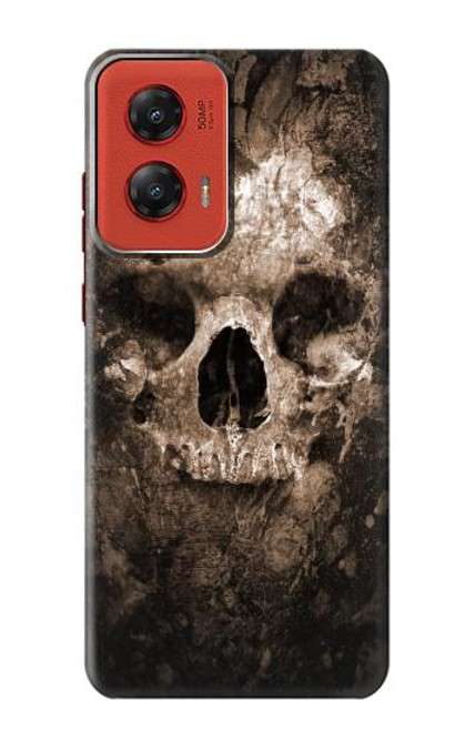 W0552 Skull Hard Case and Leather Flip Case For Motorola Moto G Stylus 5G (2024)