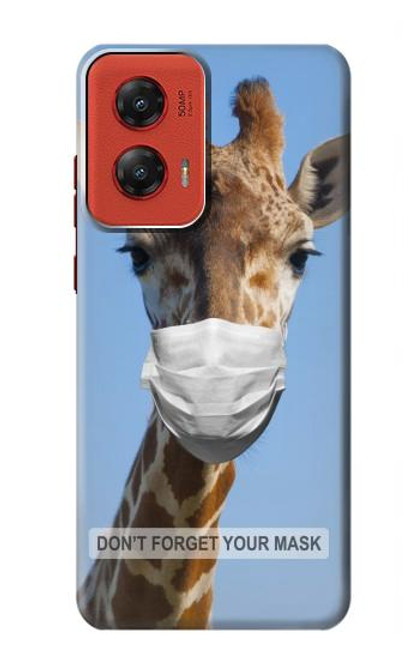 W3806 Funny Giraffe Hard Case and Leather Flip Case For Motorola Moto G Stylus 5G (2024)