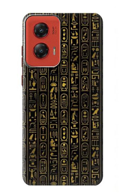 W3869 Ancient Egyptian Hieroglyphic Hard Case and Leather Flip Case For Motorola Moto G Stylus 5G (2024)