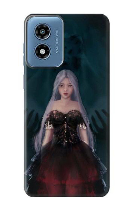 W3847 Lilith Devil Bride Gothic Girl Skull Grim Reaper Hard Case and Leather Flip Case For Motorola Moto G Play 4G (2024)