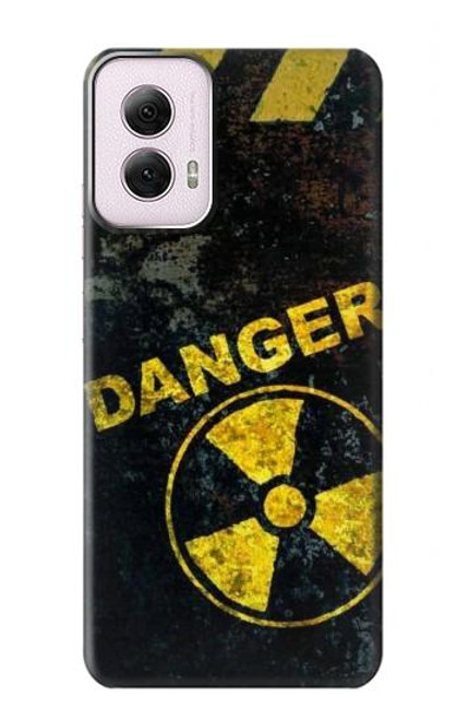 W3891 Nuclear Hazard Danger Hard Case and Leather Flip Case For Motorola Moto G Power 5G (2024)