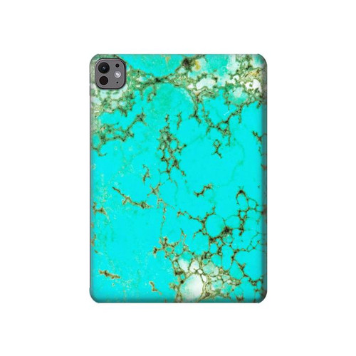 W2377 Turquoise Gemstone Texture Graphic Printed Tablet Hard Case For iPad Pro 11 (2024)
