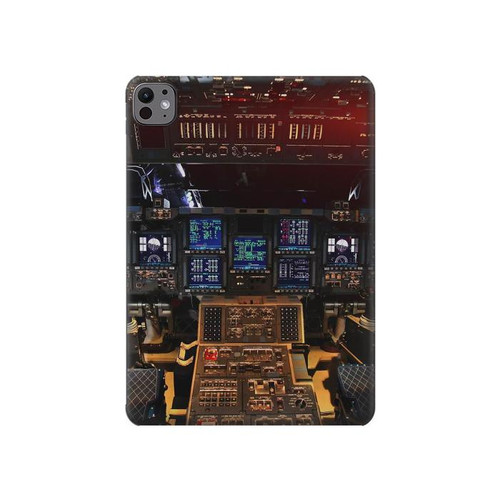 W3836 Airplane Cockpit Tablet Hard Case For iPad Pro 11 (2024)