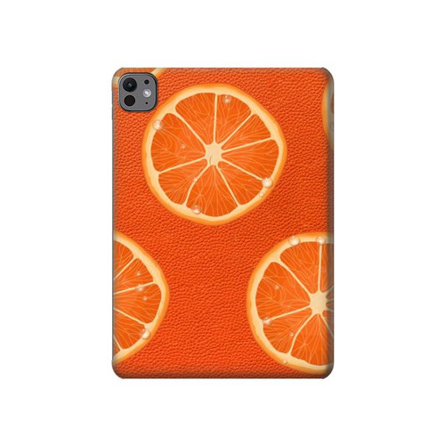 W3946 Seamless Orange Pattern Tablet Hard Case For iPad Pro 11 (2024)