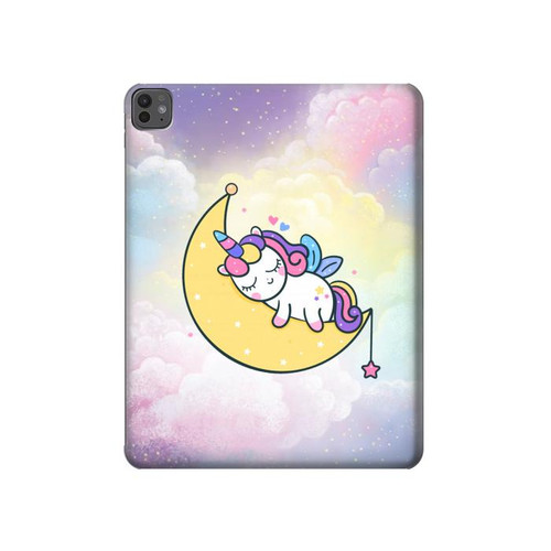 W3485 Cute Unicorn Sleep Tablet Hard Case For iPad Pro 13 (2024)