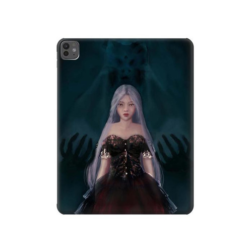 W3847 Lilith Devil Bride Gothic Girl Skull Grim Reaper Tablet Hard Case For iPad Pro 13 (2024)