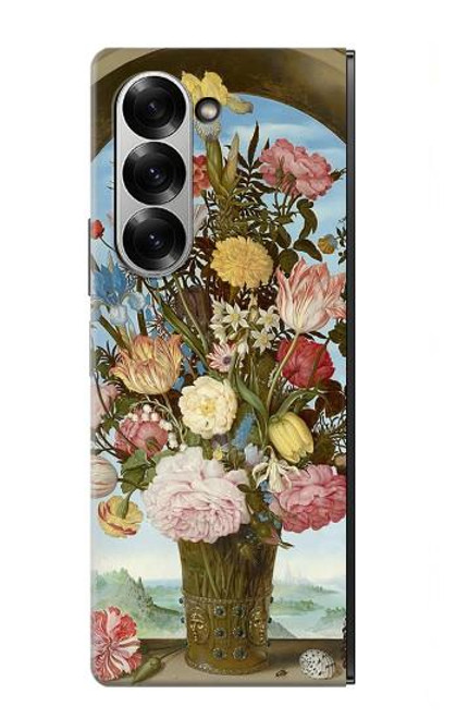 W3749 Vase of Flowers Hard Case and Leather Flip Case For Samsung Galaxy Z Fold 6