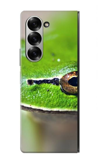 W3845 Green frog Hard Case and Leather Flip Case For Samsung Galaxy Z Fold 6