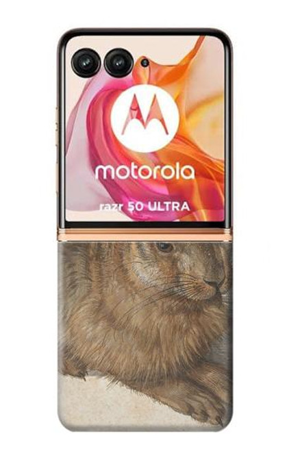 W3781 Albrecht Durer Young Hare Hard Case and Leather Flip Case For Motorola Razr 50 Ultra