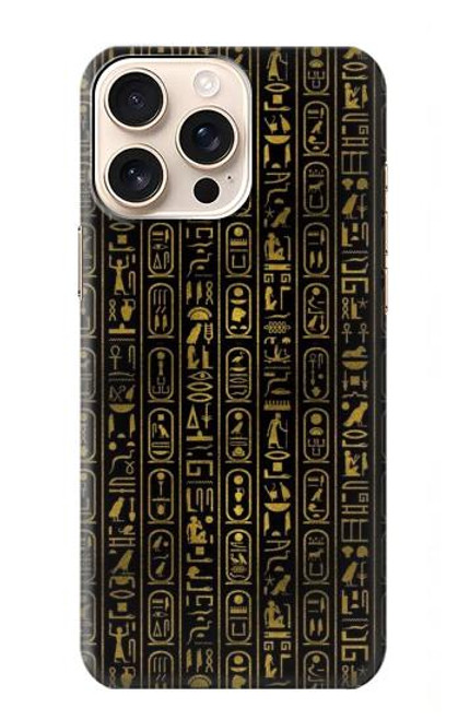 W3869 Ancient Egyptian Hieroglyphic Hard Case and Leather Flip Case For iPhone 16 pro max