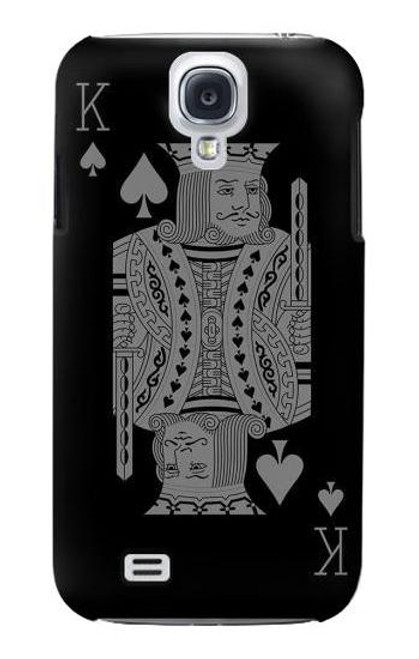 W3520 Black King Spade Hard Case and Leather Flip Case For Samsung Galaxy S4