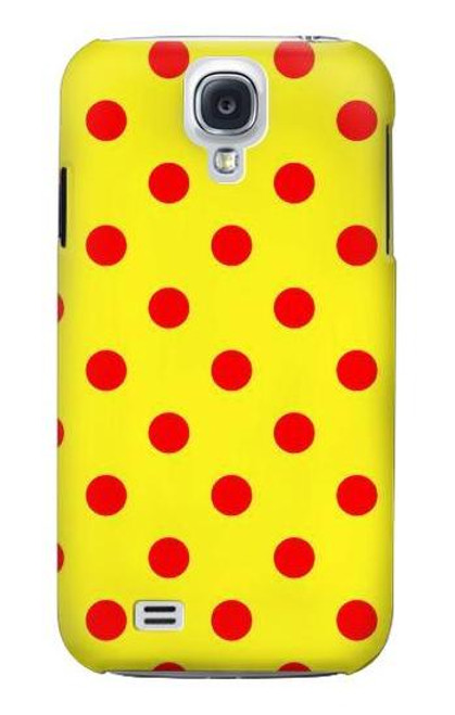 W3526 Red Spot Polka Dot Hard Case and Leather Flip Case For Samsung Galaxy S4