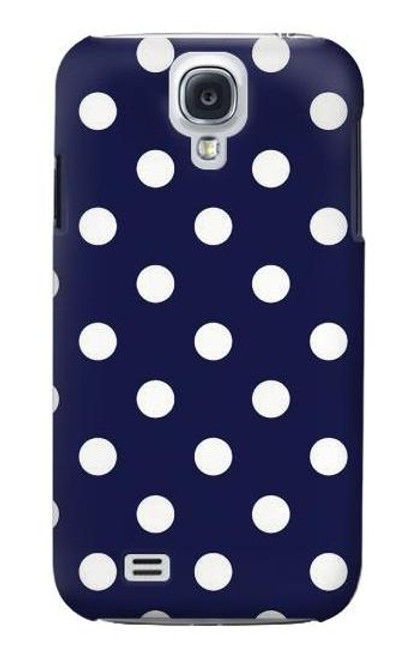 W3533 Blue Polka Dot Hard Case and Leather Flip Case For Samsung Galaxy S4