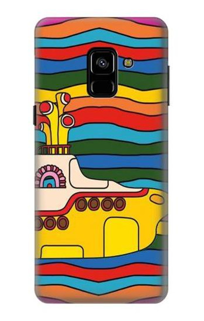 W3599 Hippie Submarine Hard Case and Leather Flip Case For Samsung Galaxy A8 (2018)
