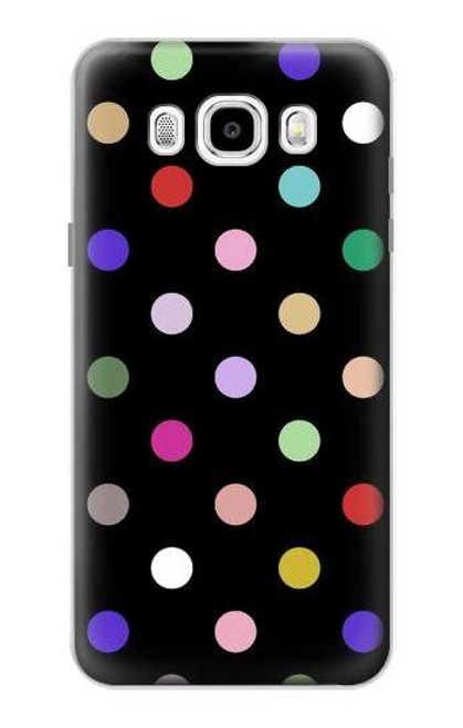 W3532 Colorful Polka Dot Hard Case and Leather Flip Case For Samsung Galaxy J5 (2016)