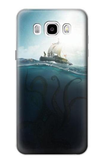 W3540 Giant Octopus Hard Case and Leather Flip Case For Samsung Galaxy J5 (2016)