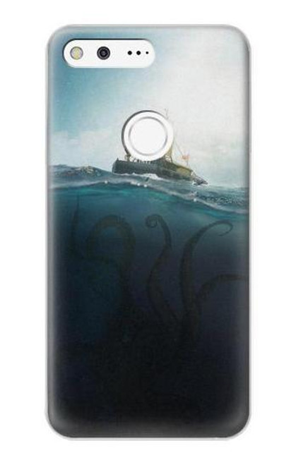 W3540 Giant Octopus Hard Case and Leather Flip Case For Google Pixel XL