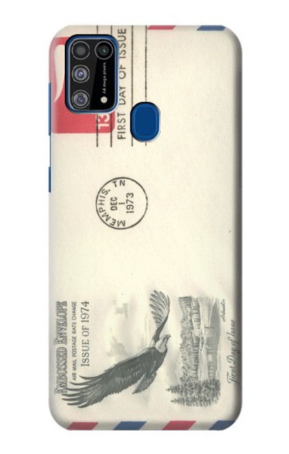 W3551 Vintage Airmail Envelope Art Hard Case and Leather Flip Case For Samsung Galaxy M31
