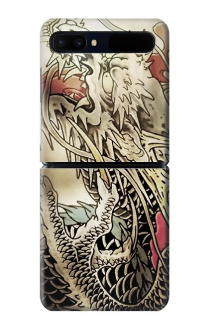 W0122 Yakuza Tattoo Hard Case For Samsung Galaxy Z Flip 5G