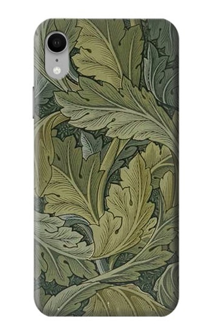 W3790 William Morris Acanthus Leaves Hard Case and Leather Flip Case For iPhone XR