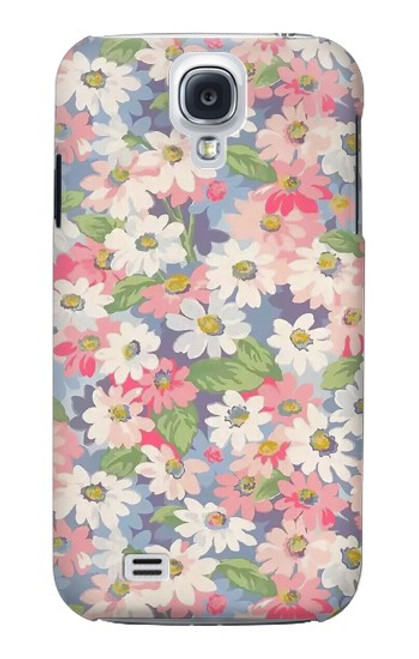 W3688 Floral Flower Art Pattern Hard Case and Leather Flip Case For Samsung Galaxy S4
