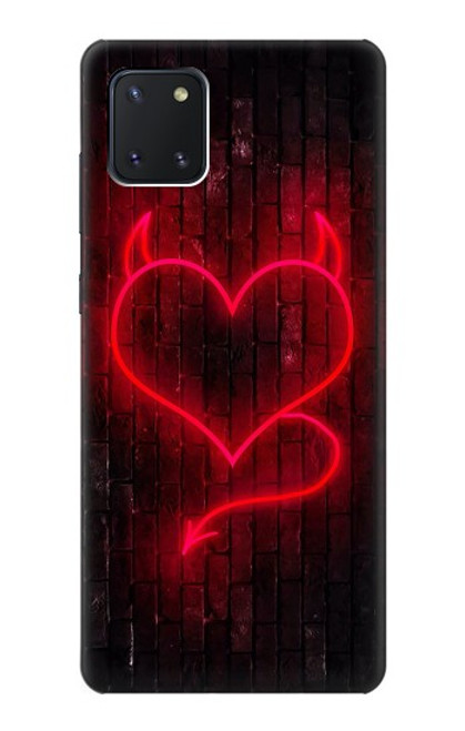 W3682 Devil Heart Hard Case and Leather Flip Case For Samsung Galaxy Note10 Lite