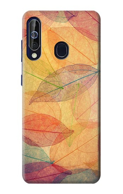 W3686 Fall Season Leaf Autumn Hard Case and Leather Flip Case For Samsung Galaxy A60