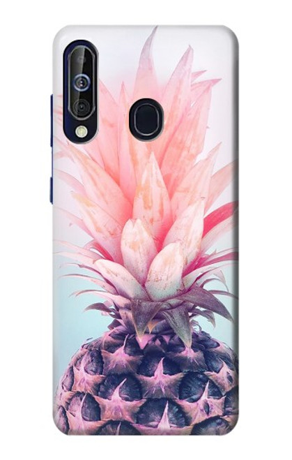 W3711 Pink Pineapple Hard Case and Leather Flip Case For Samsung Galaxy A60