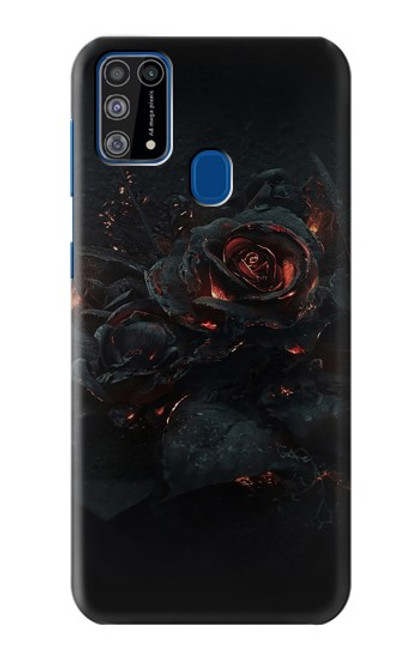 W3672 Burned Rose Hard Case and Leather Flip Case For Samsung Galaxy M31