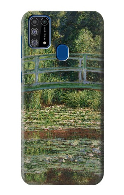 W3674 Claude Monet Footbridge and Water Lily Pool Hard Case and Leather Flip Case For Samsung Galaxy M31
