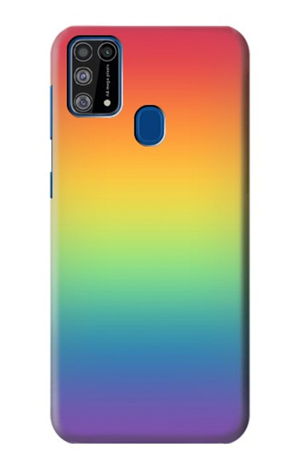 W3698 LGBT Gradient Pride Flag Hard Case and Leather Flip Case For Samsung Galaxy M31
