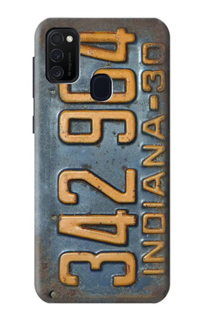 W3750 Vintage Vehicle Registration Plate Hard Case and Leather Flip Case For Samsung Galaxy M21