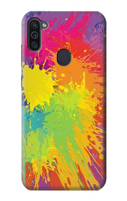 W3675 Color Splash Hard Case and Leather Flip Case For Samsung Galaxy M11