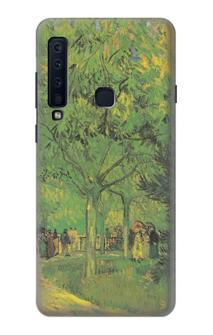 W3748 Van Gogh A Lane in a Public Garden Hard Case and Leather Flip Case For Samsung Galaxy A9 (2018), A9 Star Pro, A9s
