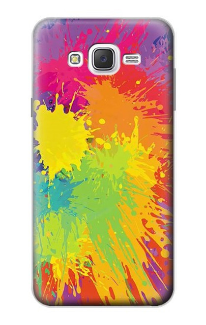 W3675 Color Splash Hard Case and Leather Flip Case For Samsung Galaxy J7