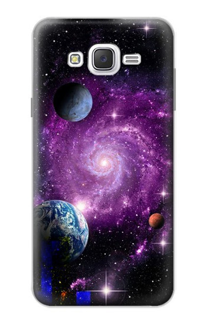 W3689 Galaxy Outer Space Planet Hard Case and Leather Flip Case For Samsung Galaxy J7