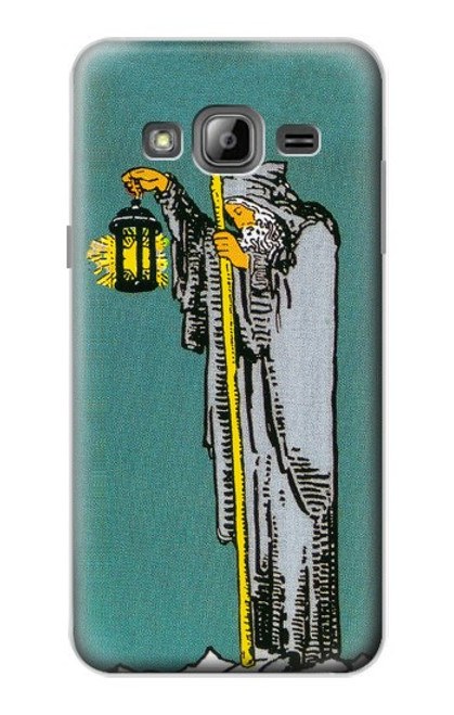 W3741 Tarot Card The Hermit Hard Case and Leather Flip Case For Samsung Galaxy J3 (2016)