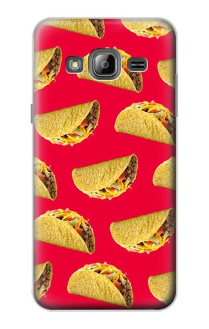 W3755 Mexican Taco Tacos Hard Case and Leather Flip Case For Samsung Galaxy J3 (2016)