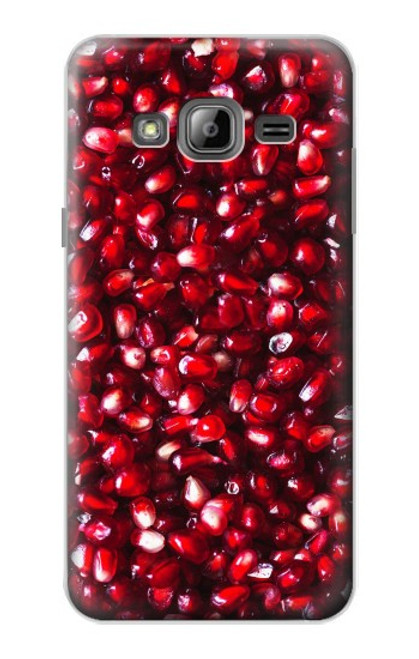 W3757 Pomegranate Hard Case and Leather Flip Case For Samsung Galaxy J3 (2016)