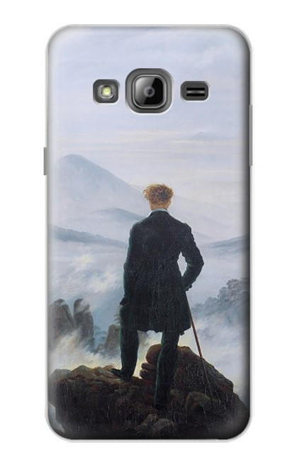 W3789 Wanderer above the Sea of Fog Hard Case and Leather Flip Case For Samsung Galaxy J3 (2016)