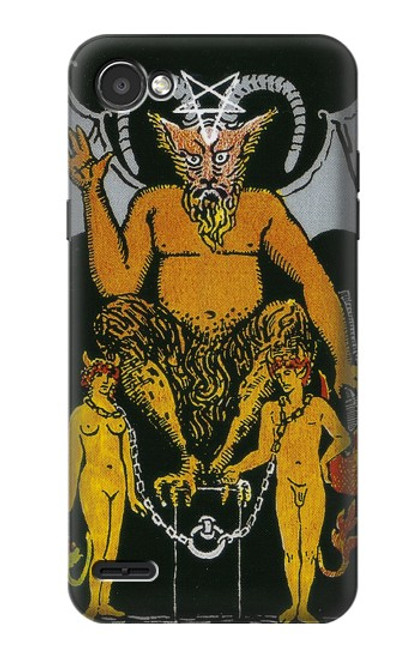 W3740 Tarot Card The Devil Hard Case and Leather Flip Case For LG Q6