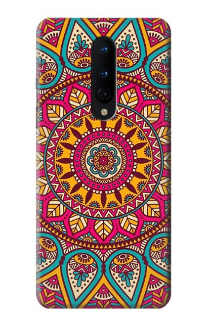 W3694 Hippie Art Pattern Hard Case and Leather Flip Case For OnePlus 8