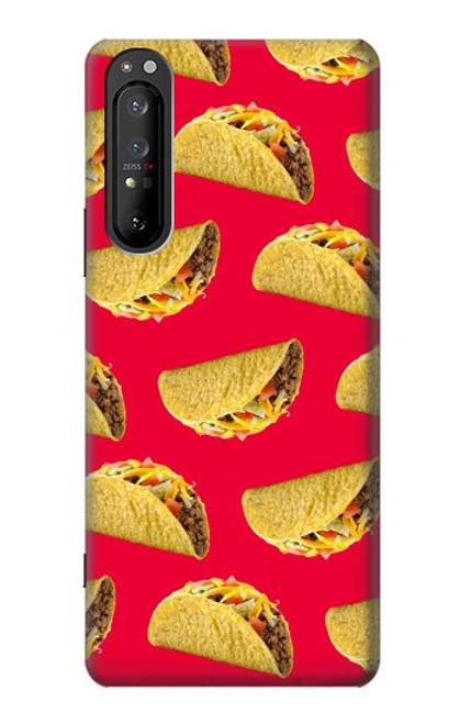 W3755 Mexican Taco Tacos Hard Case and Leather Flip Case For Sony Xperia 1 II