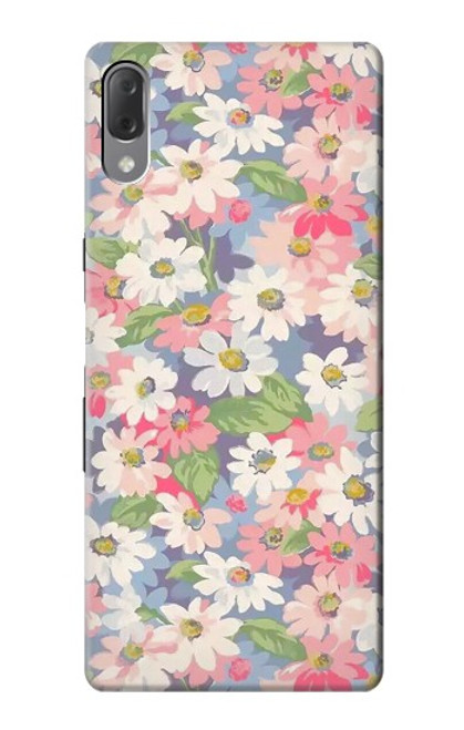 W3688 Floral Flower Art Pattern Hard Case and Leather Flip Case For Sony Xperia L3