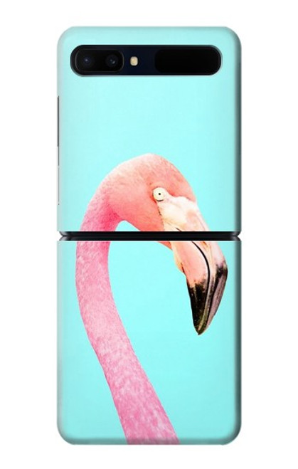 W3708 Pink Flamingo Hard Case For Samsung Galaxy Z Flip 5G