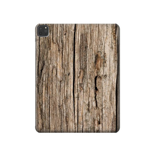 W0600 Wood Graphic Printed Tablet Hard Case For iPad Pro 11 (2021,2020,2018, 3rd, 2nd, 1st)