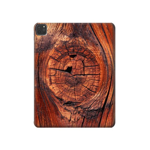 W0603 Wood Graphic Printed Tablet Hard Case For iPad Pro 11 (2021,2020,2018, 3rd, 2nd, 1st)