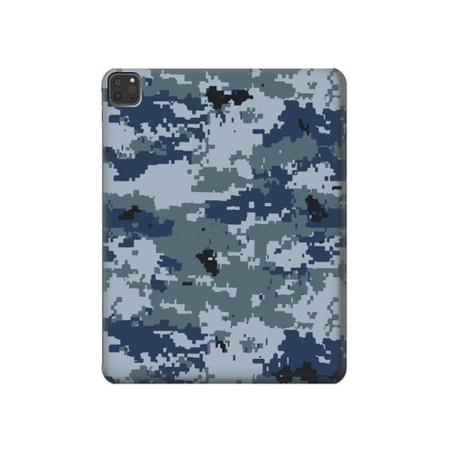 W2346 Navy Camo Camouflage Graphic Tablet Hard Case For iPad Pro 11 (2021,2020,2018, 3rd, 2nd, 1st)